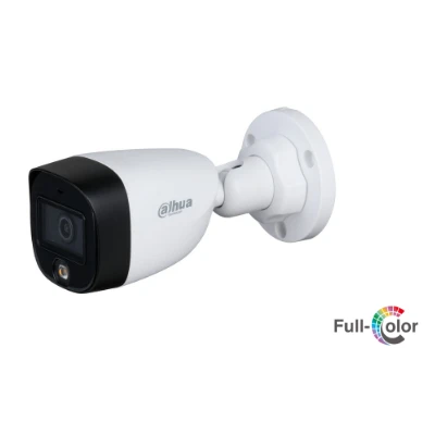 كاميرا مراقبة دهوا 2 ميجابكسل بالألوان الكاملة بتقنية Smart LED HDCVI من نوع Bullet/رصاصة (موديل: HFW1209C‑LED)