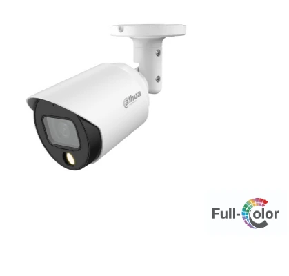 كاميرا مراقبة دهوا بدقة 5 ميجابكسل بالألوان الكاملة بتقنية Smart Light HDCVI من نوع Bullet/رصاصة (HAC-HFW1509T-A-LED-S2)