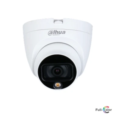 كاميرا مراقبة دهوا بدقة 5 ميجابكسل بالألوان الكاملة بتقنية Smart Light HDCVI من نوع قبة (Eyeball/Dome) النسخة S2 (موديل: HAC-HDW1509TLQ-LED-S2)