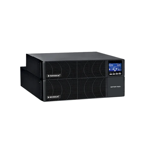 جهاز إمداد طاقة غير منقطع (UPS)  من نوردن بقدرة 2 كيلو فولت امبير متوسط القدرة بدون محول ببطارية داخلية – تركيب رف