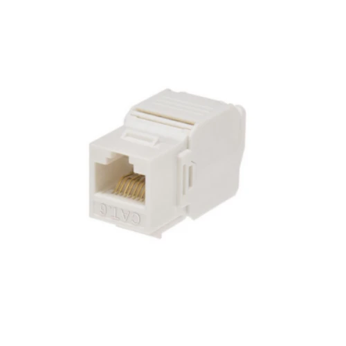 جاك شبكة من نوردن Cat6 UTP بدون أدوات بزاوية 180 درجة – أبيض