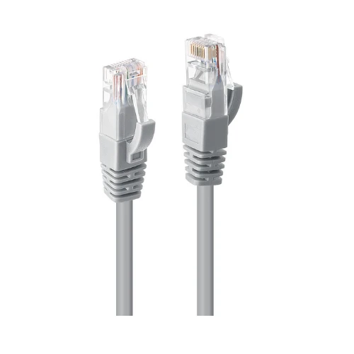 كيبل باتش من نوردن Cat6 U/UTP بطول 1 متر – غلاف منخفض الدخان وخالٍ من الهالوجين LSZH – لون رمادي