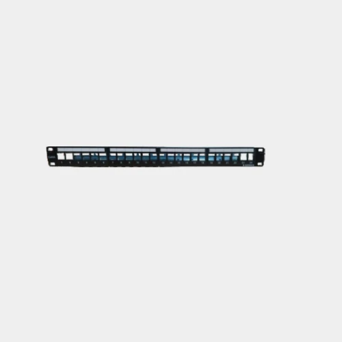 لوحة توزيع من نوردن Cat6A UTP فارغة بدون أدوات – 24 منفذ (Tool-Less Patch Panel)