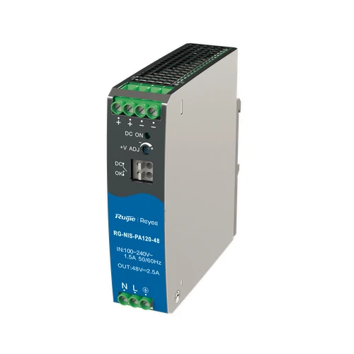 مزود طاقة صناعي RG-NIS-PA120-48 من روجي  AC/DC بقدرة 120 واط DIN-Rail لسويتشات الشبكة الصناعية