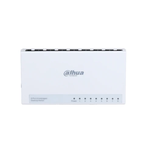سويتش شبكات DH-PFS3008-8ET-L من داهوا 8 منافذ PoE غير مُدار