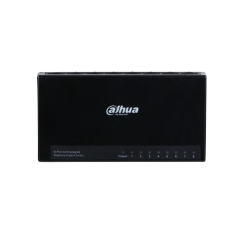 سويتش شبكات DH-PFS3008-8GT-L من داهوا جيجابت 8 منافذ PoE غير مُدار